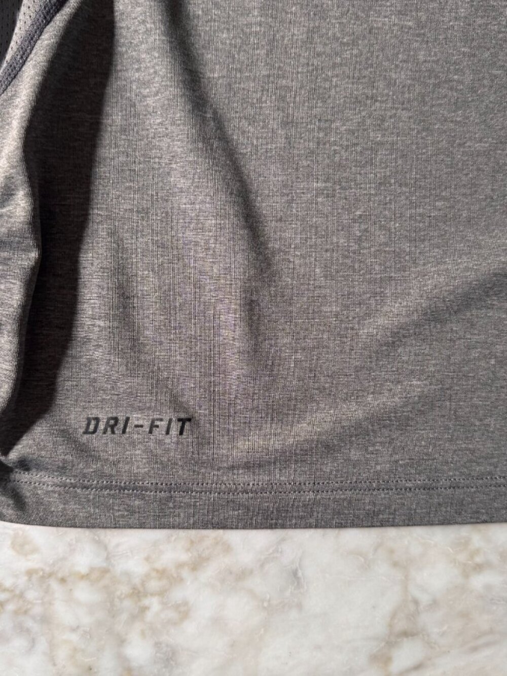 Nike Pro Combat Dri-fit Men's Short Sleeve T-Shirt Crew Neck Gray Size Large L - Picture 5 of 11